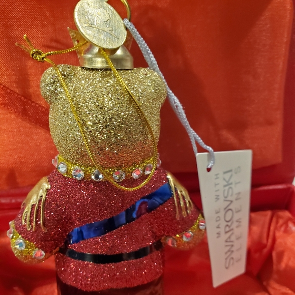 Designer Bear Blown Glass Ornament - Picture 3 of 5